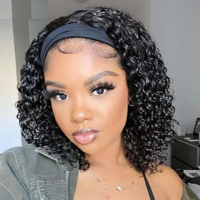 Curly Queen Headband Wig