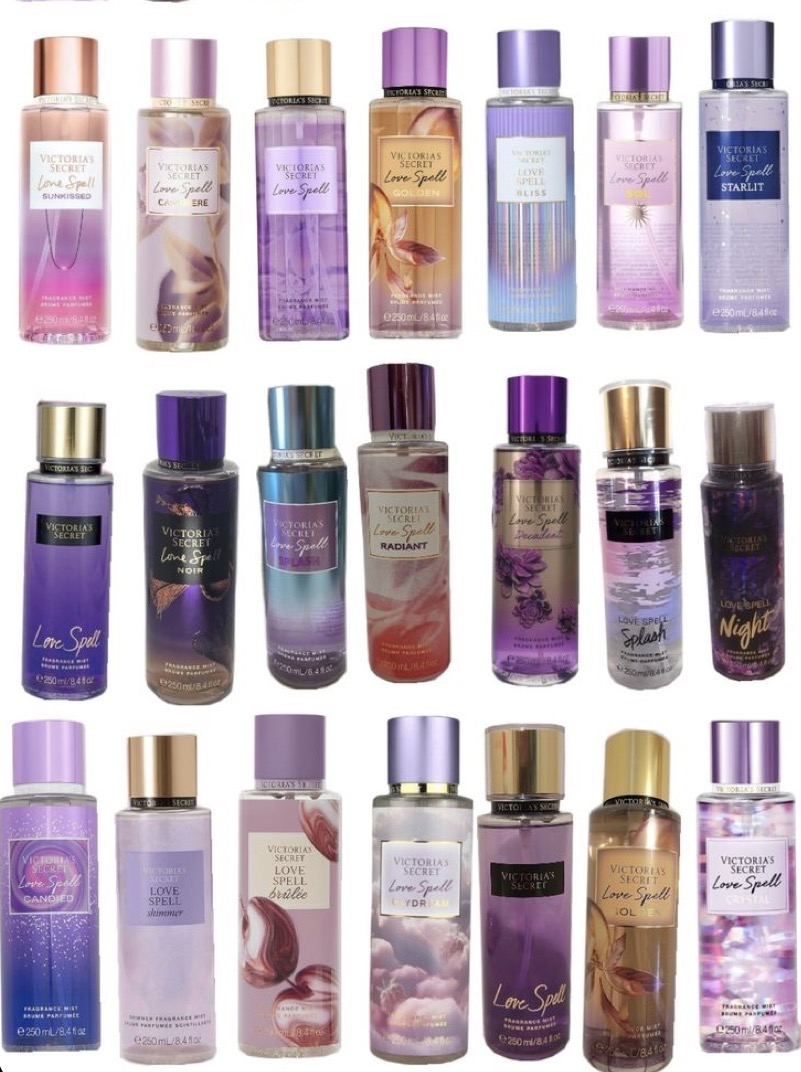 Victoria’s Secret Love Spell Mist All Flavors