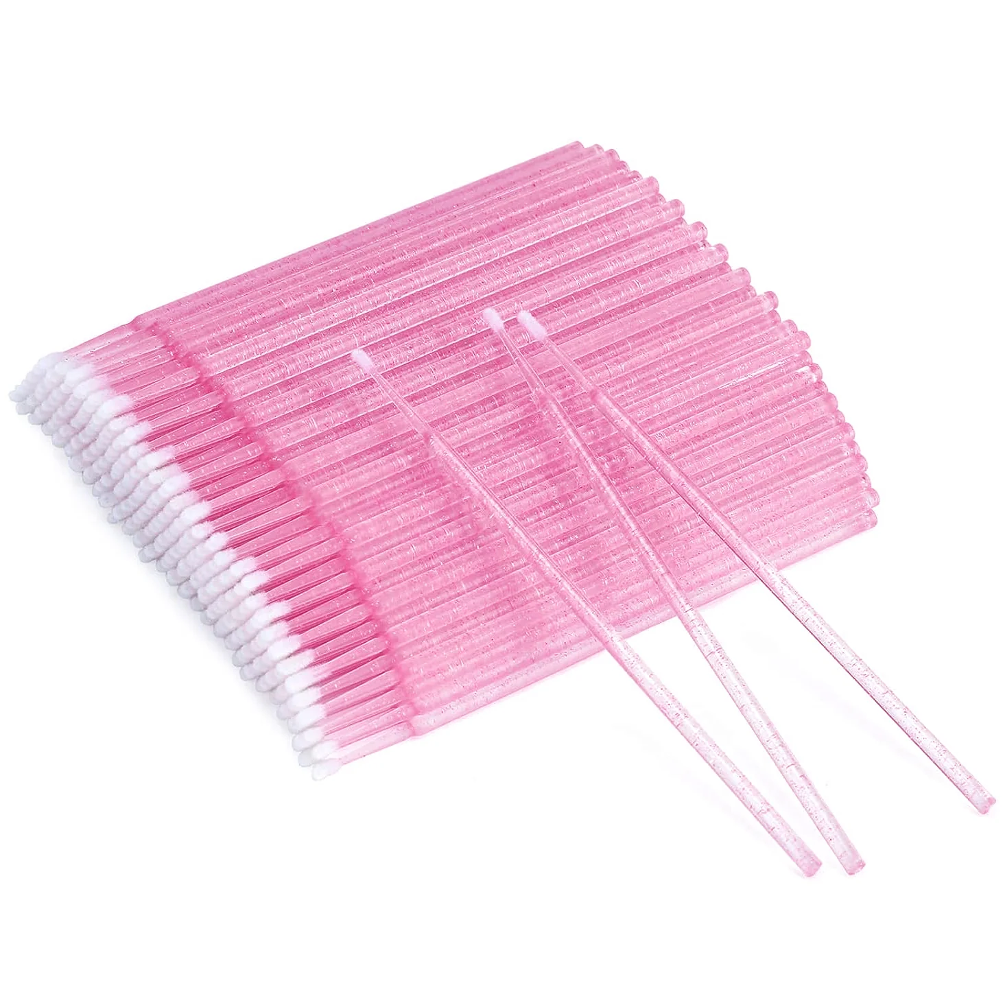 Precision Micro-Brush Applicators – Pink Glitter Edition